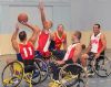 Entrenamiento de la seleccin espaola masculina, previo al Europeo de Baloncesto en Silla de Ruedas de Wetzlar (Alemania) 2007.