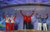 Jon Santacana y Miguel Galindo reciben la medalla de plata en eslalon.