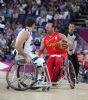 Partido clasificatorio entre el Equipo Paralmpico Espaol de baloncesto en silla de ruedas y Estados Unidos.