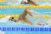 Jose Antonio Mari Alcaraz participando en la prueba de 400 metros libres.