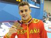 Jose Antonio Mari Alcaraz medalla de bronce en los 50 metros libres.