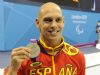 Richard Oribe medalla de plata en los 100 metros libres.