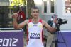 Alberto Suarez Laso, medalla de oro en la carrera de maratn en la categora de T46-T12