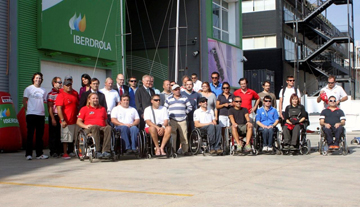 Deportistas paralmpicos en la Base Iberdrola