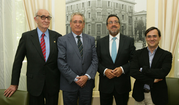 Juna Tamames, Vicente Duaso, Miguel Carballeda y Alberto Jofre