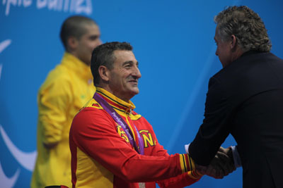 SEBASTIÁN RODRÍGUEZ SE CUELGA SU 14ª MEDALLA PARALÍMPICA, LA PRIMERA EN LONDRES 2012