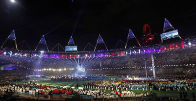 Ceremonia de clausura de los Juegos Paralmpicos en el Estadio Olmpico de Londres