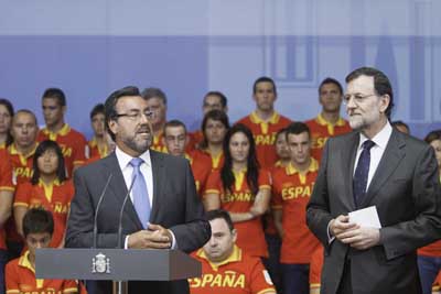 Miguel Carballeda y Mariano Rajoy