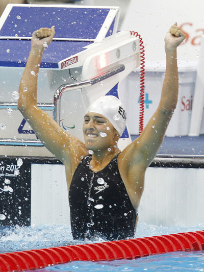 MICHELLE ALONSO BRILLA CON ORO Y RÉCORD DEL MUNDO EN LOS 100 BRAZA 