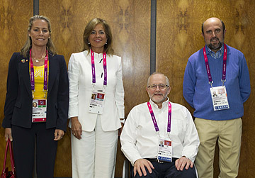 Zabell, Botella, Craven y Miguel Sagarra (secretario general CPE)