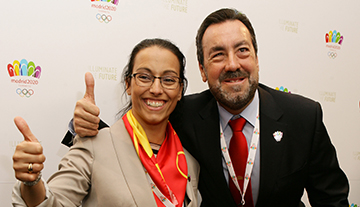 Teresa Perales y Miguel Carballeda