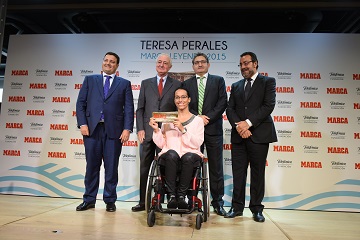 Teresa Perales recoge el premio Marca Leyenda