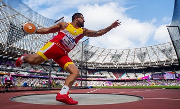 Kim Lpez, medalla de bronce en el Campeonato del Mundo de Atletismo Paralmpico Londres 2017