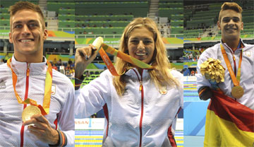 LLUVIA DE MEDALLAS EN LA PISCINA PARA ESPAÑA EN EL SÉPTIMO DÍA DE RÍO 2016