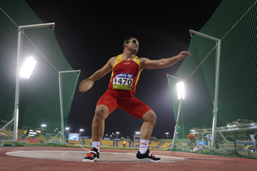 David Casinos lanzando disco en Doha 2015