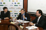 Jaime Lissavetzky con Francisco Moza y Miguel Carballeda