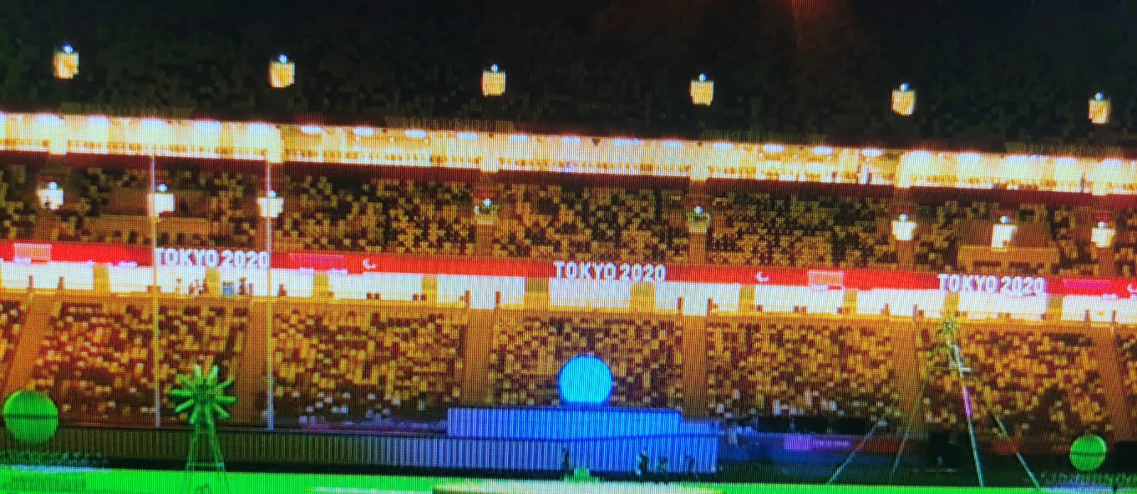 Estadio durante la ceremonia de inauguracion