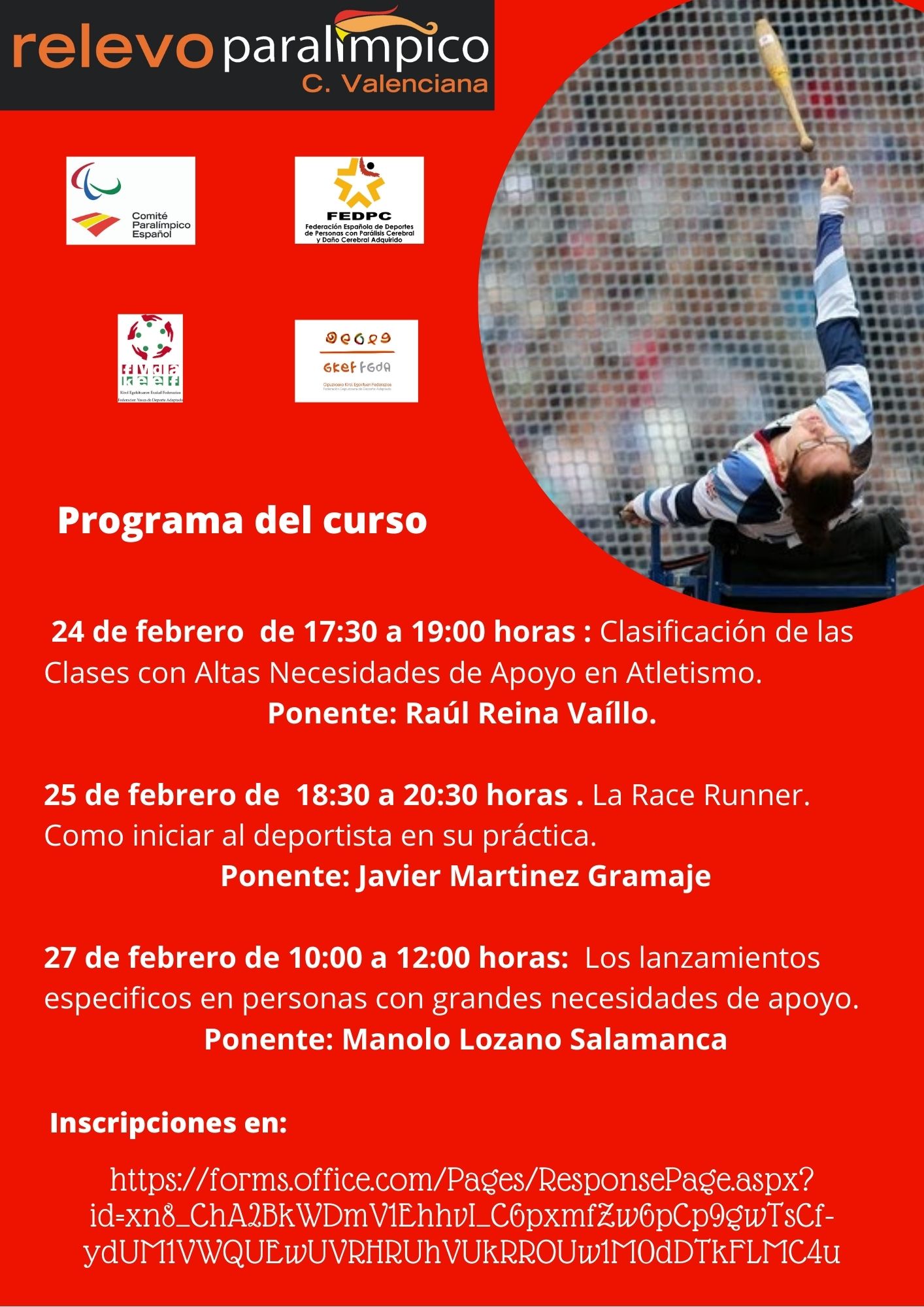 Seminarios atletismo en clases bajas