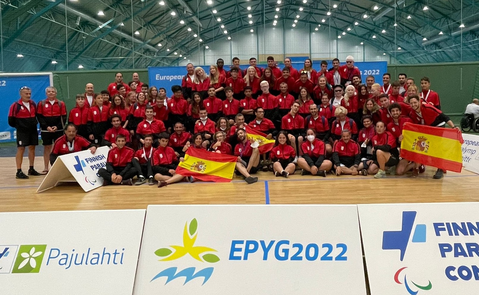 El equipo español en Finlandia