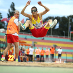 Con este salto, Gerard Descarrega se proclamó campeón de Europa de Longitud en Berlín.