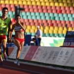 Alba García, en su participación en el Europeo de Berlín en la prueba de los 100 T12.