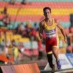 Alberto Ávila, durante su participación en el Campeonato de Europa de Berlín.