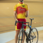 Alfonso Cabello, con la selección española en el Mundial de Ciclismo en Pista de Apeldoorn 2019.