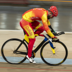 Alfonso Cabello, con la selección española en el Mundial de Ciclismo en Pista de Apeldoorn 2019.