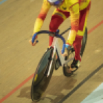 Amador Granados, con la selección española en el Mundial de Ciclismo en Pista de Apeldoorn 2019.