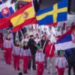 Imagen de Jon Santacana y Miguel Galindo, abanderados de España en la Ceremonia de Clausura de los Juegos Paralímpicos de Invierno Pyeonchang 2018