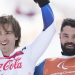 Imagen de Jon Santacana y Miguel Galindo ganan la medalla de plata en la prueba supercombinada de los Juegos Paralímpicos de Pyeongchang 2018.