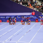 Melani Berges en la semifinal mujeres 100M - T12