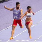 Nagore Folgado en la semifinal mujeres 100M - T12