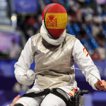 Judith Rodríguez en la semifinal florete individual femenino - categoría A