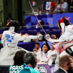 Judith Rodríguez en cuartos de final espada individual femenina categoría A 