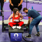 Loida Zabala Oller en la final de mujeres -50 KG 