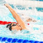 Beatriz Lérida en las series de mujeres 100M espalda -S9