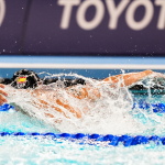 David Levecq en las series hombres 100M mariposa - S10 