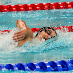 María Delgado Nadal en las series mujeres 100M estilo libre - S12