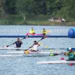 Adrián Castaño en la serie 1 de kayak individual hombres - KL1