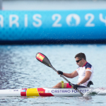 Adrián Castaño en la serie 1 de kayak individual hombres - KL1