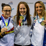 María Delgado, subcampeona de Europa de los 400 libres S12 en Dublín 2018