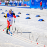 Pol Makuri llegada a meta 12,5km esquí de fondo Pekín © Oliver Kremer 2022