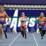 Sara Andrés, medalla de plata 100 m. T64