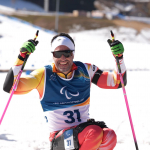 Higinio Rivero durante el sprint de biatlón en los JJPP de Millán Cortina 2026