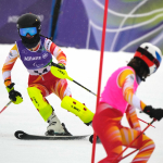 Alejandra Requesens y Victoria Ibáñez en la 1ª manga del slalom, Milán Cortina 