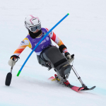 Iraide Rodríguez en la 2ª manga del slalom,  Milán Cortina 2026