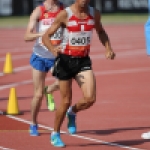 José María Pámpano gana la medalla de bronce en los 1.500 metros (clase T36) del Mundial de Lyon 2013.