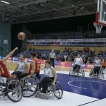 Esther Torres, durante uno de los partidos del Europeo BSR 2015.