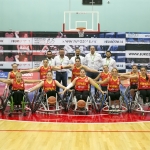 Selección española de basket en silla, en el Europeo BSR 2015.